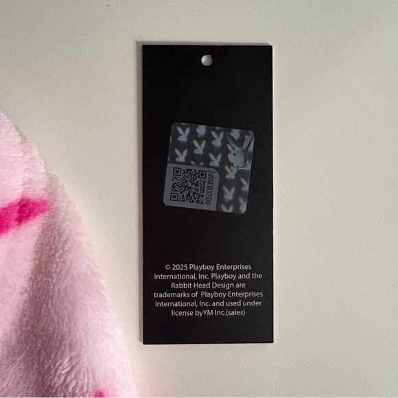 PLAYBOY Pink Fleece with Bunny Design - Picture 5 of 5
